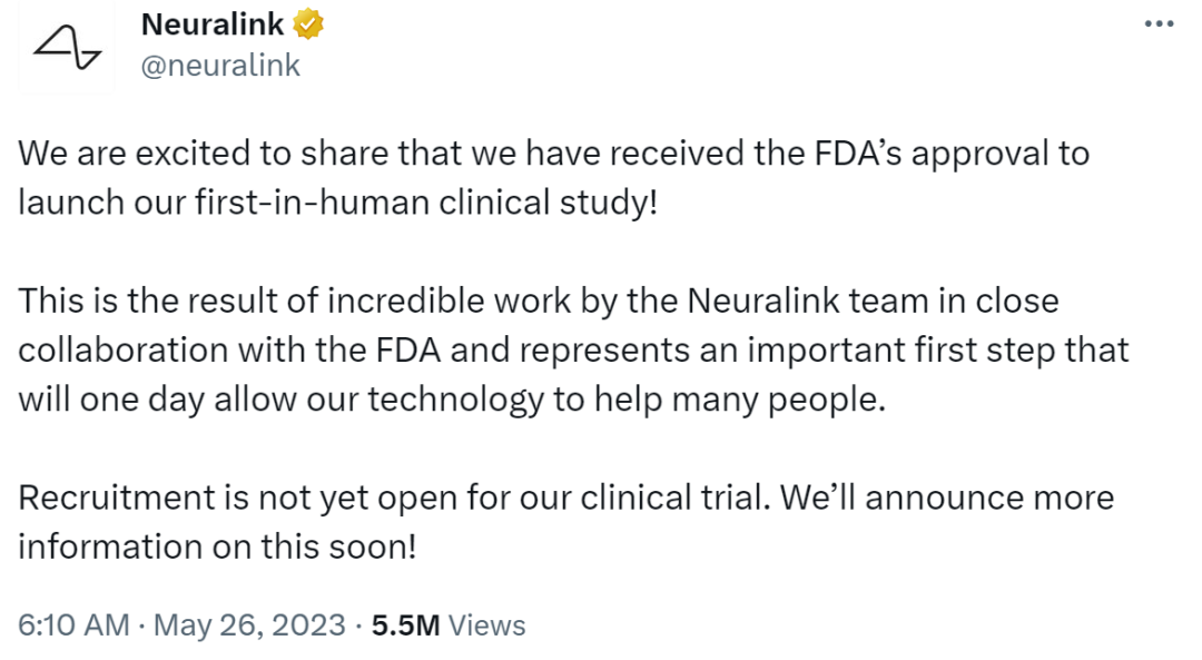 行业动向|马斯克旗下Neuralink获FDA批准，脑机接口重回风口浪尖。